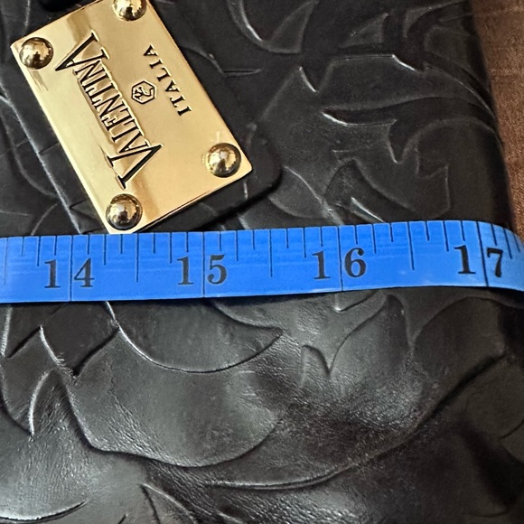 Valentina Italia Black Leather Handbag 🇮🇹✨ - Picture 8 of 8